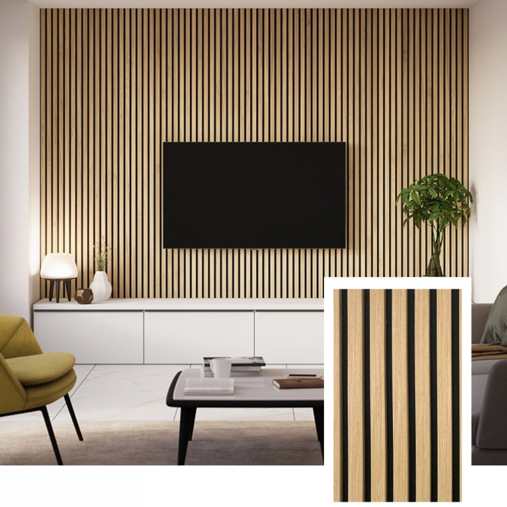 GrandOak™ Prestige Acoustic Wall Panel — Royal Oak (2.7 × 1.10 m)